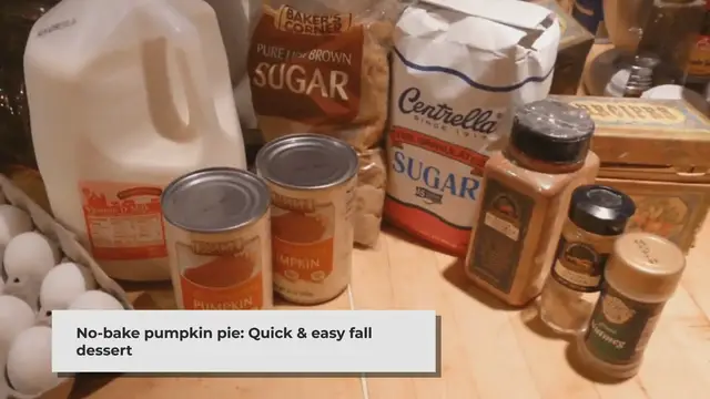 Video thumbnail for Easy No-Bake Pumpkin Pie: A Quick Fall Dessert