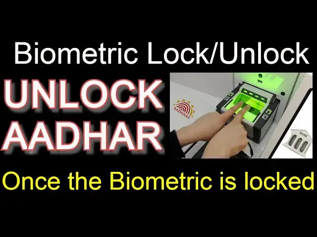 Video thumbnail for TUTORIAL: How to  UNLock your Biometric data in Aadhaar? | UIDAI WEBSITE ONLINE UNBLOCKING OF AADHAR