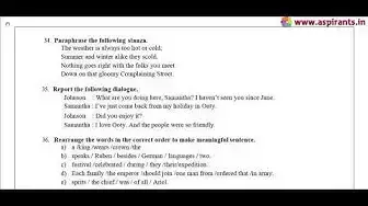 Video thumbnail for 10th English Paper 1 - Quarterly Model Question Paper 2019-20 | (Ramanathapuram District)