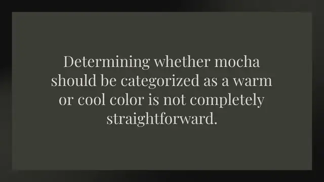 Video thumbnail for Is mocha a cool or warm color?