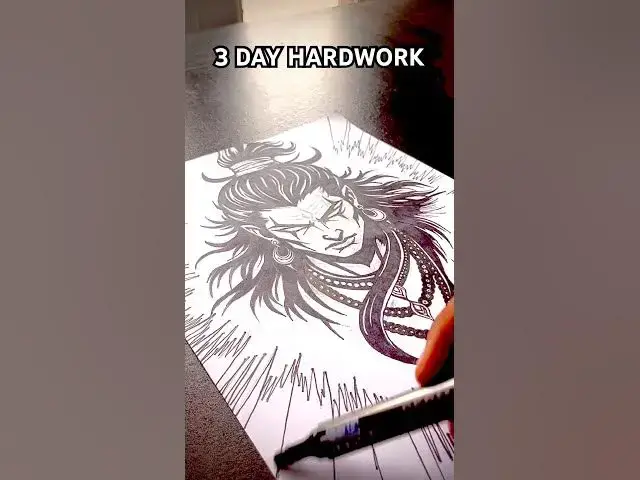 Video thumbnail for 3 DAY OFF HARDWORK 😱😱😱😱😱 #art #creative #drawing #artist #trendingshorts #like #reels #mahadev