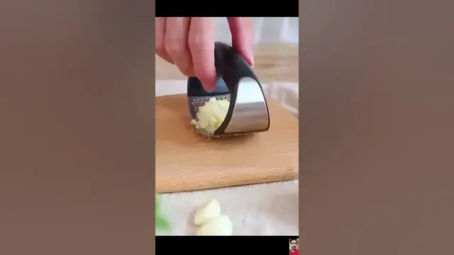 Video thumbnail for 🌟 Product Link is in Description | Stainless Steel Manual Garlic Press Tool | #viral