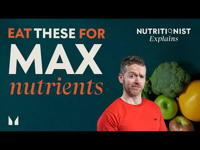 'Video thumbnail for RANKING fruit and veg by how 'healthy' they are | Nutritionist Explains'