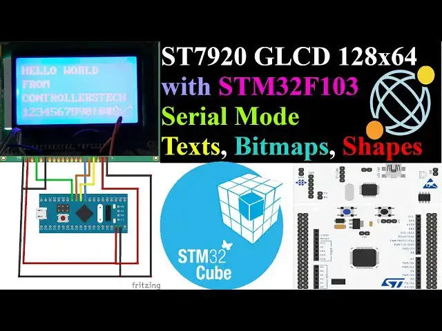 Video thumbnail for Interface ST7920 GLCD with STM32 || Serial Mode || F103 || CubeMX || HAL