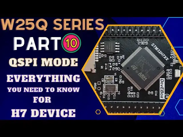 Video thumbnail for W25Q FLASH Memory || Part 10 || QSPI & External Loader on H750