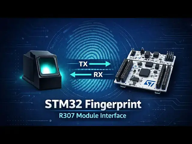 Video thumbnail for Fingerprint Authentication with STM32 & R307 | Enroll, Store & Match FP Data