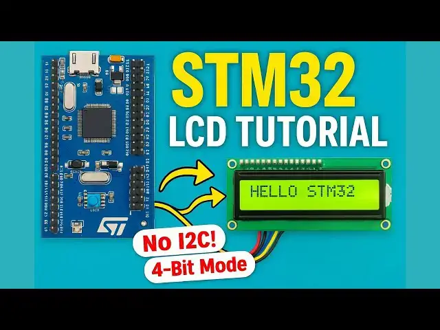 Video thumbnail for STM32 LCD Tutorial | 16x2 LCD in 4-Bit Mode (No I2C, Full HAL Code Walkthrough)