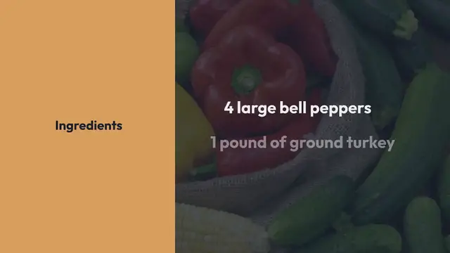Video thumbnail for Stuffed Bell Pepper Boats Recipe