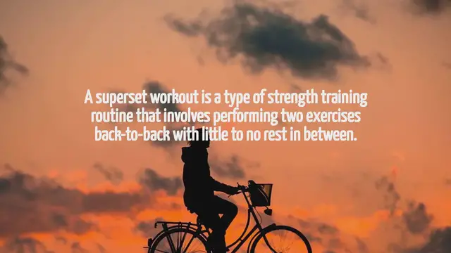 Video thumbnail for What Is A Superset Workout