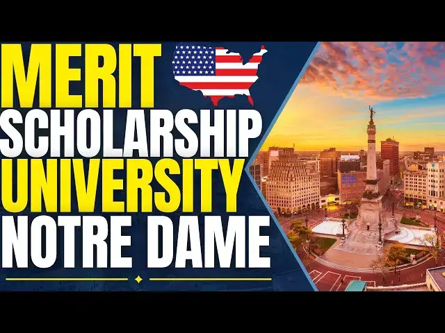 Video thumbnail for Merit Scholarships at University of Notre Dame (2025) | Study in the United States