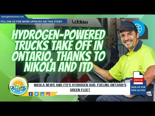 Video thumbnail for Nikola News: Nikola & ITD Launch Hydrogen Hub to Drive Ontario’s Green Fleet