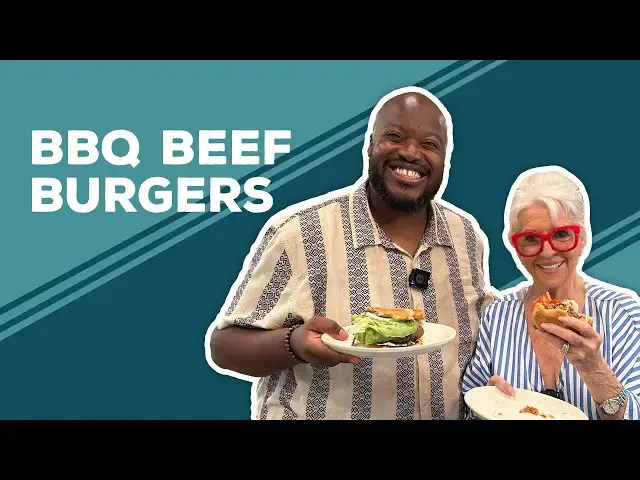 Video thumbnail for Love & Best Dishes: BBQ Beef Burgers Recipe | Father's Day Dinner Ideas | Guinness Beer Burgers