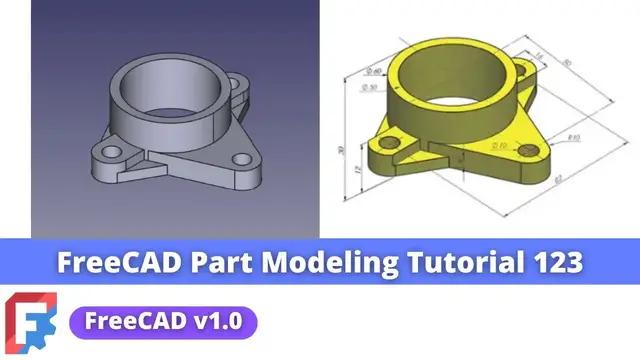 'Video thumbnail for FreeCAD 1.0 Part Modeling Tutorial 123 | FreeCAD Tutorial | Mechnexus |'
