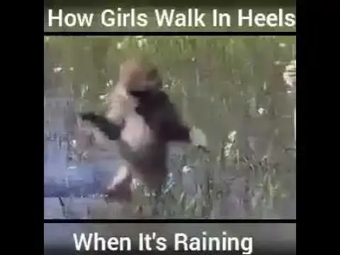 Video thumbnail for Girl's walking in high heels