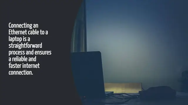 Video thumbnail for How To Connect Ethernet Cable To Laptop