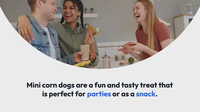 Video thumbnail for Mini Corn Dogs Recipe