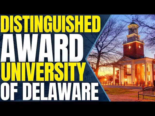 Video thumbnail for Distinguished Scholars Award at University of Delaware (2025) | Study in the United States
