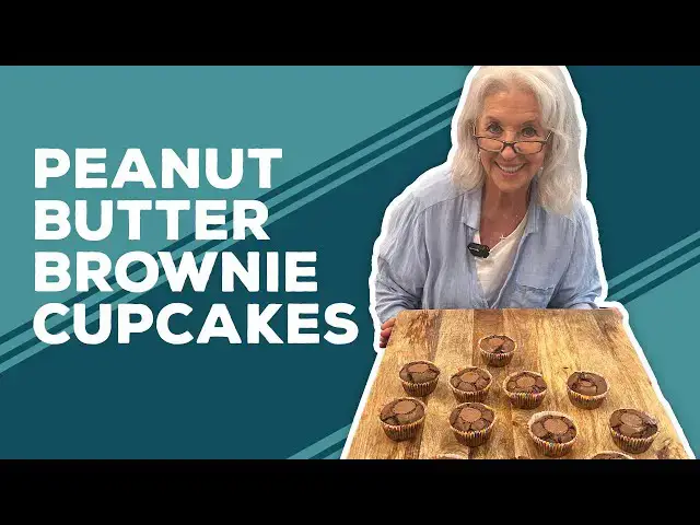 Video thumbnail for Love & Best Dishes: Peanut Butter Brownie Cupcakes Recipe | Kid-Friendly Brownie Bite Size Ideas