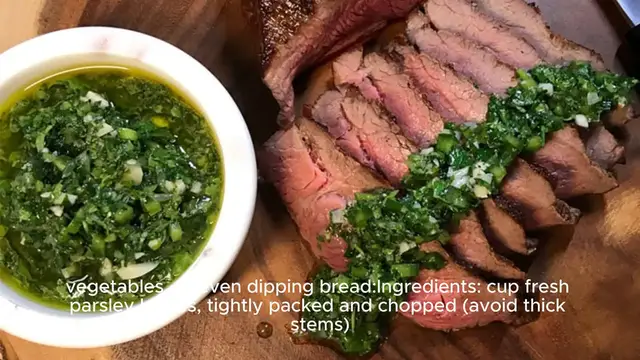 Video thumbnail for chimichurri sauce recipe