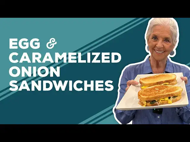 Video thumbnail for Love & Best Dishes: Egg and Caramelized Onion Sandwiches Recipe | Breakfast Ideas with Eggs