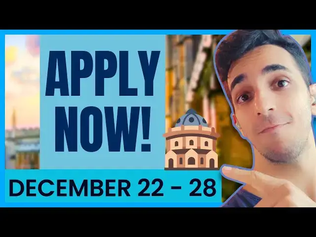 Video thumbnail for Currently Open Scholarships for International Students | December 22 - 28