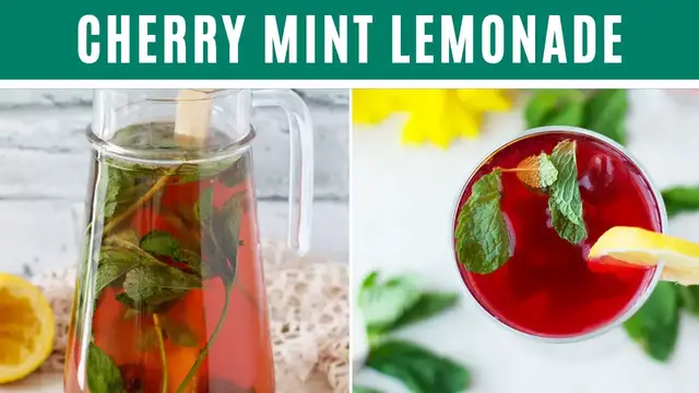 'Video thumbnail for CHERRY MINT LEMONADE I drink, simple, homemade.'