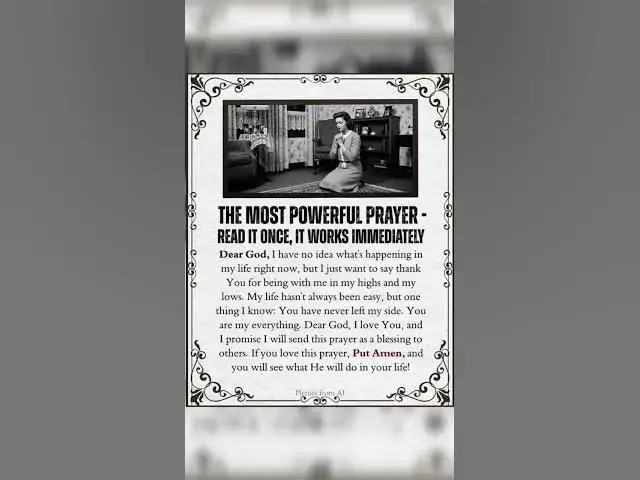 Video thumbnail for The most powerful prayer 🤲 #jesuslovesyou #godmessagetoday #godblessyou
