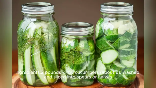 Video thumbnail for refrigerator pickles recipe