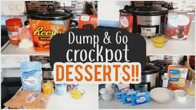 Video thumbnail for Crockpot Desserts: 19 Dump and Go Crockpot Dessert Recipes For a Potluck Crowd