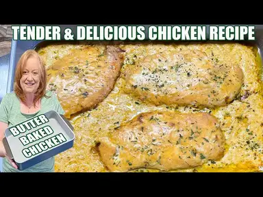 'Video thumbnail for BUTTER BAKED CHICKEN A Tender and Delicious Chicken Recipe'