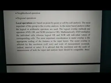 'Video thumbnail for OVERLAY ANALYSIS IN GIS 5TH SEMESTER GEO HONOURS CU NOTES'