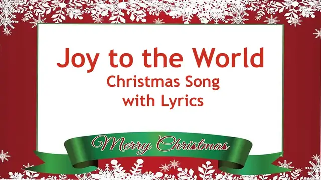 Video thumbnail for Joy to the World Christmas Song With Lyrics