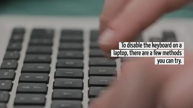 Video thumbnail for How To Disable Keyboard On Laptop