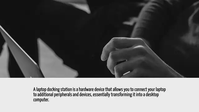 Video thumbnail for What Is A Laptop Docking Station