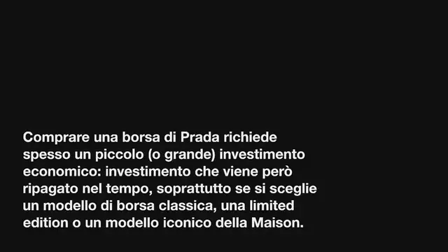 Video thumbnail for Borsa Prada: come distinguere un originale da un falso