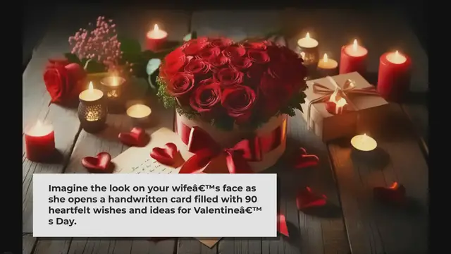 'Video thumbnail for 90 Valentine's Wishes and Ideas for Wife'