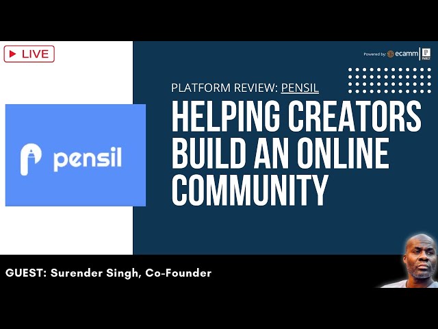 Video thumbnail for Platform Review: Pensil | Helping Creators Build An Online Community
