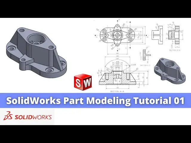 'Video thumbnail for SolidWorks Part Modeling Tutorial 01 | SolidWorks Tutorial | SolidWorks Part Modeling |'