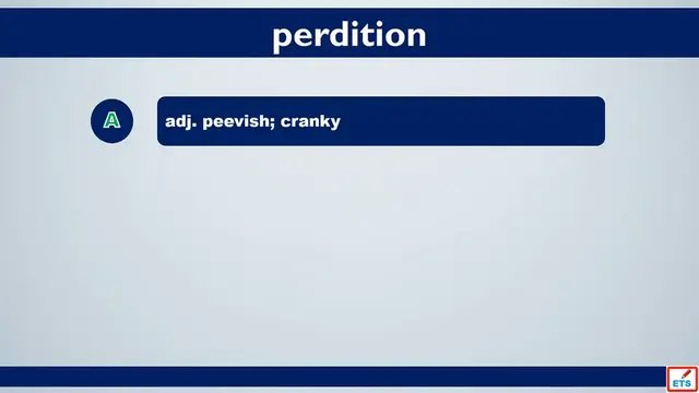 Video thumbnail for GMAT Vocabulary: Perdition, Opulence, Parity, Pique, Pinioned, Pessimism, Perjury, Parsimony
