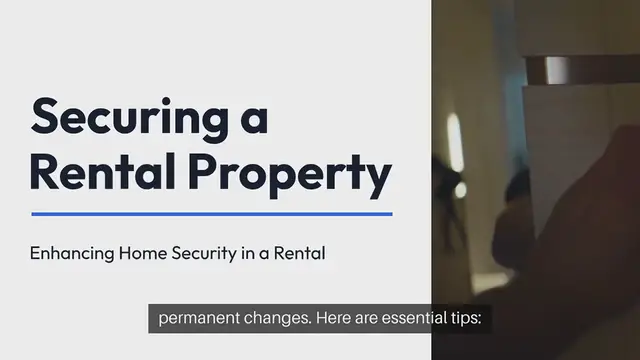 'Video thumbnail for Home Security Tips For Renters'