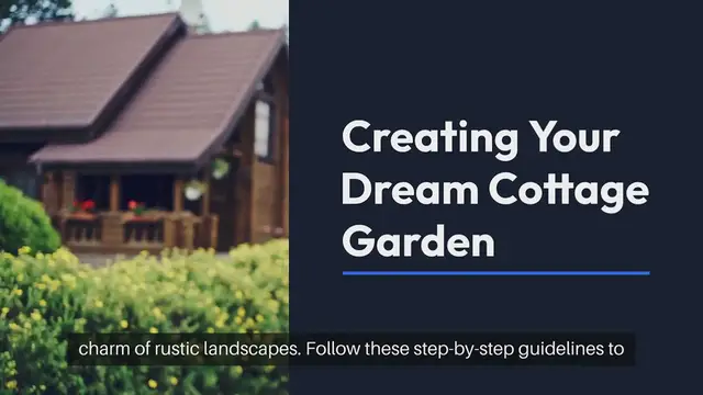 Video thumbnail for Creating Your Dream Cottage Garden Step By Step