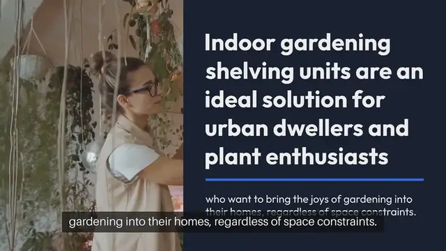 Video thumbnail for Indoor Gardening Shelving Unit