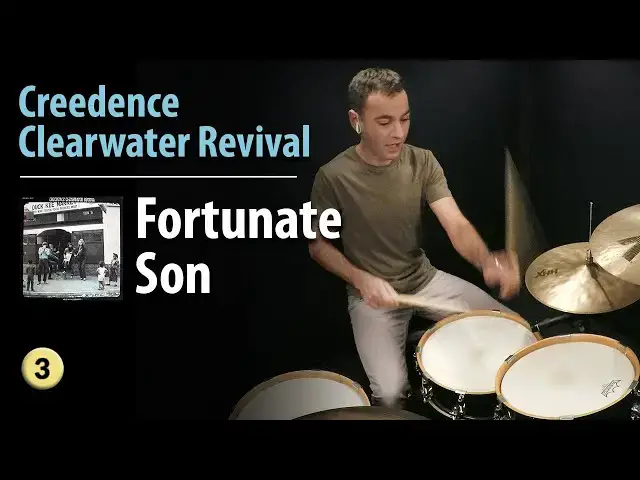 Video thumbnail for "Fortunate Son" - Creedence Clearwater Revival | Drum Lesson | Drum Cover