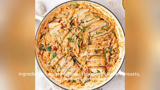 Video thumbnail for chicken orzo recipe