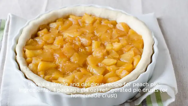 Video thumbnail for peach pie recipe