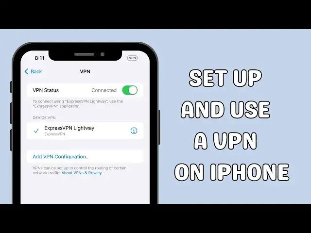 Video thumbnail for How to set up and use a VPN on iPhone