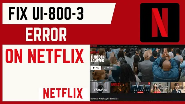 Video thumbnail for How To Fix UI-800-3 Error On Netflix | On TV Or Streaming Device