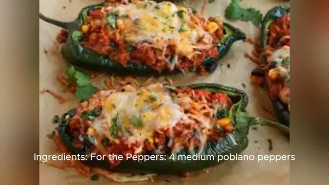 Video thumbnail for poblano pepper recipe