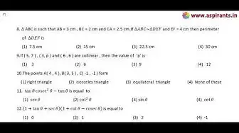 Video thumbnail for 10th Maths Quarterly Model Question Paper 2019-20 | Villupuram District | English Medium