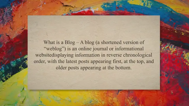 'Video thumbnail for The Basics of Blogging: A Guide to Starting and Understanding Blogs in 2023'